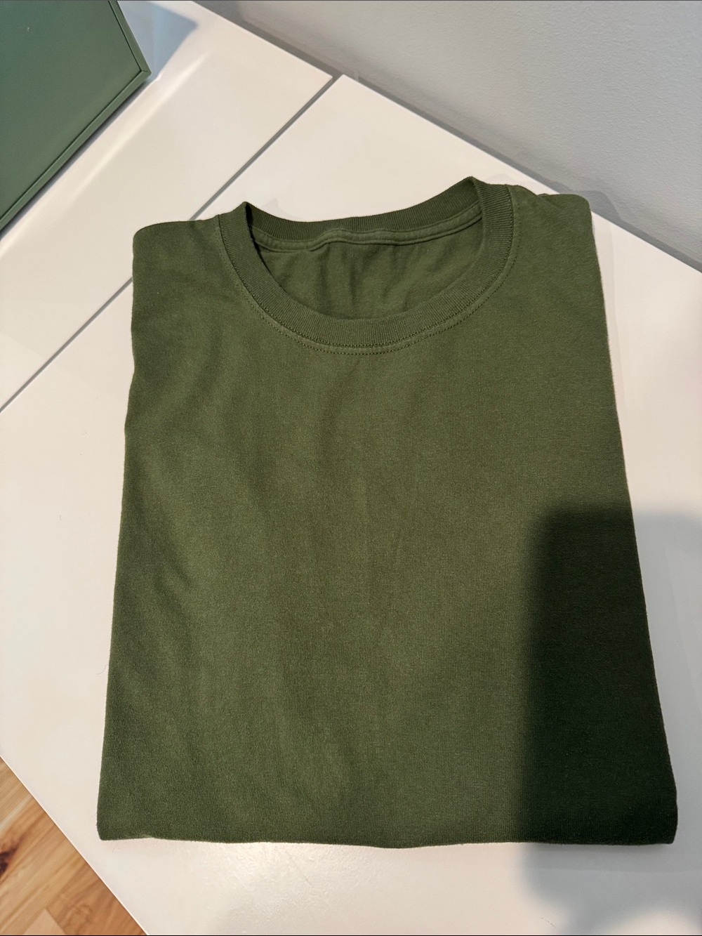 Essential Olive Green Crewneck Short Sleeve Tee